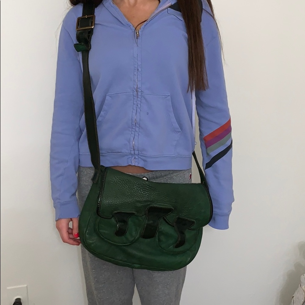 Fiorentini + Baker Green Messenger Bag